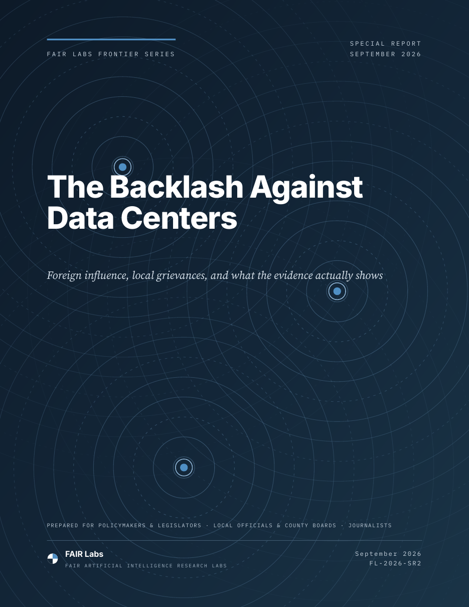 The Backlash Against Data Centers, FAIR Labs Special Report cover